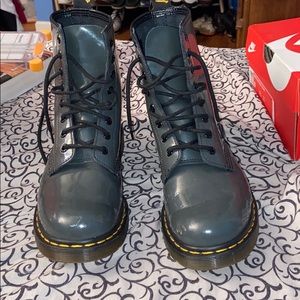 Women’s size 8 grey Doc Martens. Good condition